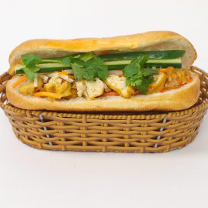 Vancouver Vegan Tofu Banh Mi Sandwich